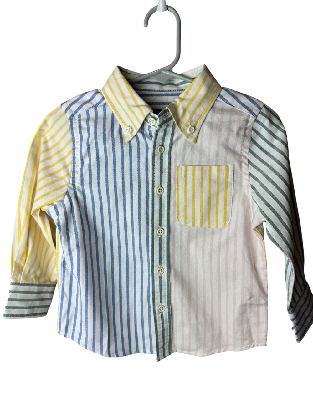 Rowing Blazers Stripe Button Down Long Sleeve Shirt 2T